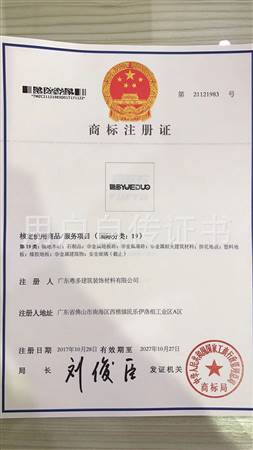 Trademark Registration Certificate